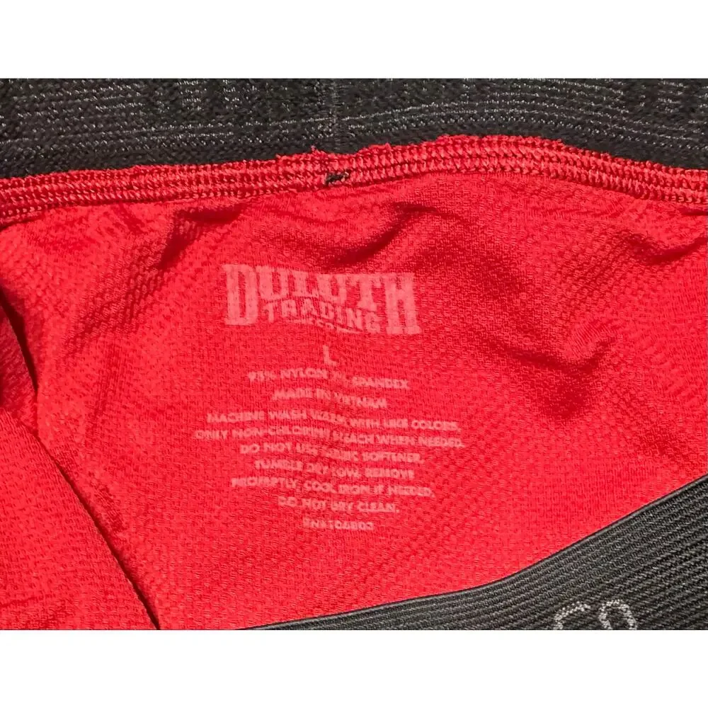 Two (2) Duluth Trading Co Red & Green Short Boxer Briefs Men Size L NEW